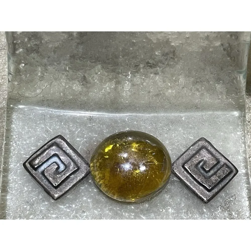 Handmade Stained Glass Judaica Menorah Lily‎ Design Israel Dreidel Art 14”x5.5